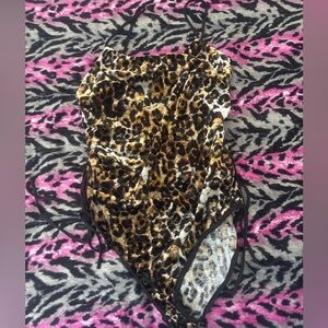 Fashion Nova Leopard Print Bodysuit